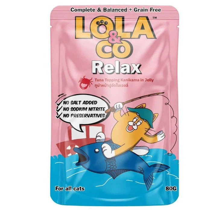 Lola & Co Tuna Topping Kanikama in Jelly 80g (Pack of 5)